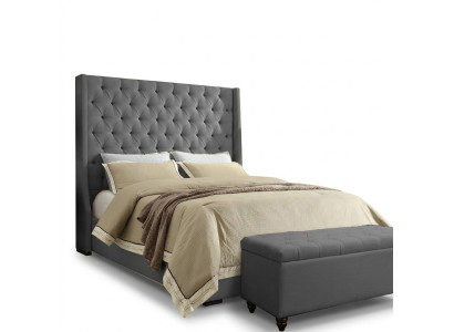 Klasyczny design Łóżko Podkładka do łóżka Włókienniczego 140x200cm Chesterfield Łóżko