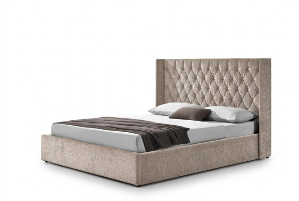 Chesterfield Łóżko Design Sypialnia Łóżko angielskie 180x200cm Włókienniczy