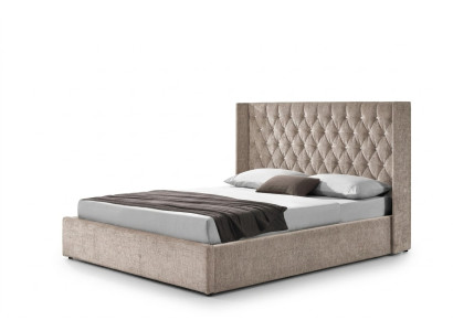 Chesterfield Łóżko Design Sypialnia Łóżko angielskie 180x200cm Włókienniczy