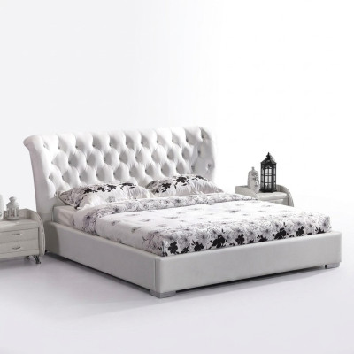 Chesterfield Łóżko Sypialnia łóżko Włókienniczy 180x200cm Aksamit Big Hotel łóżka Nowe
