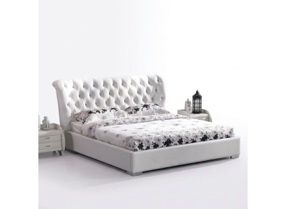 Chesterfield Łóżko Sypialnia łóżko Włókienniczy 180x200cm Aksamit Big Hotel łóżka Nowe