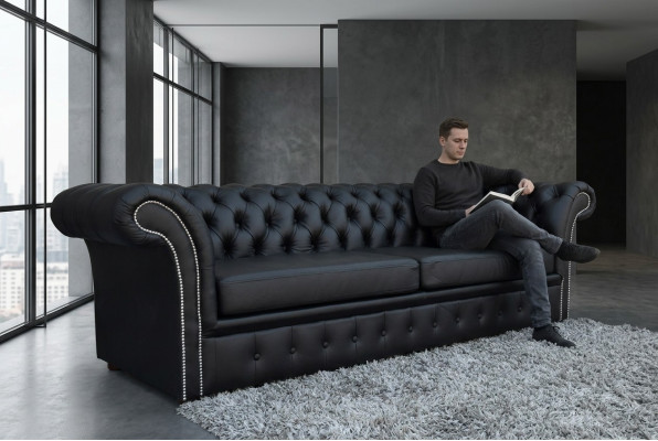 Elegancka Sofa Chesterfield Designerska Podkładka Ustawić Dekoracyjne Kanapy