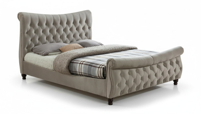 Black Chesterfield Hotel Podwójne łóżko Sypialnia Podkładka Luxury Meble