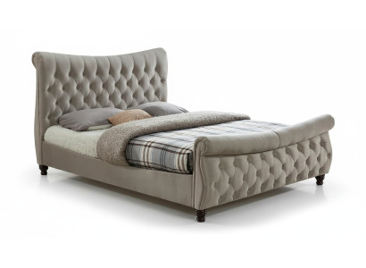 Black Chesterfield Hotel Podwójne łóżko Sypialnia Podkładka Luxury Meble