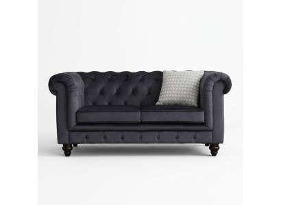 Sofa Luxury Włókienniczy Chesterfield Couch Sofy Podkładka 2 miejsce siedzące Dwumiejscowa