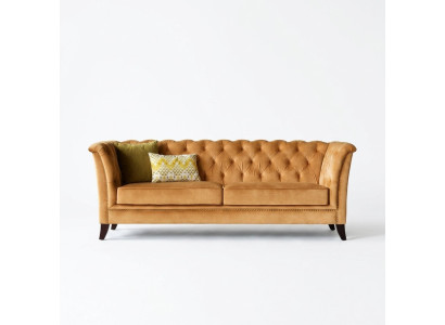 Orange Chesterfield 3-miejsce do siedzenia Nowoczesny Salon Luksusowa Sofa