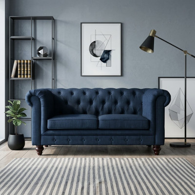 Meble stylu angielskiego Chesterfield dwuosobowa kanapa różowa, kolorowa, żółta, niebieska sofa.