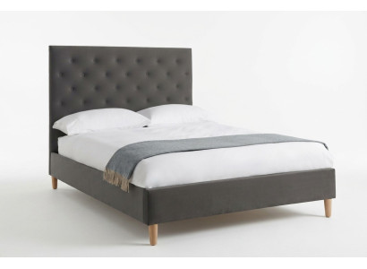 Łóżko Podkładka Design Luksusowe podwójne łóżko hotelowe Sleep Pokój Chesterfield Grey