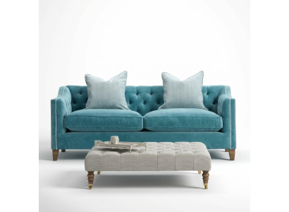 Chesterfield Sofa 2-miejscowa kanapa tapicerowana Designer Sofa Sofas Komplet dwuosobowy