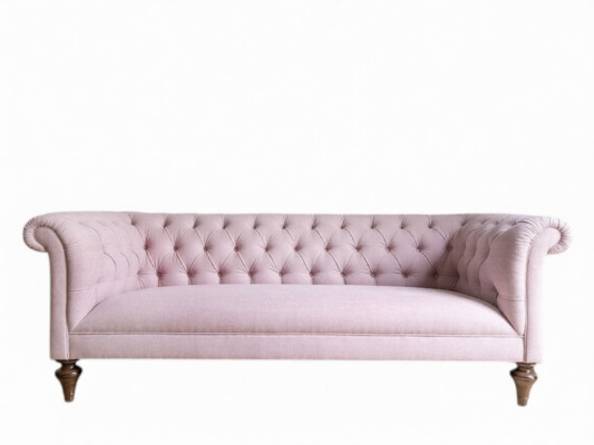 Chesterfield Tekstylne Wyściełane Sofa Luksusowa Kanapa Klasyczna Sofa 3-osobowa Nowa