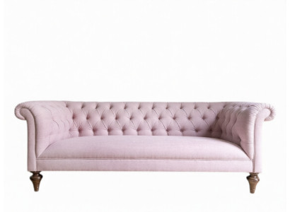 Chesterfield Tekstylne Wyściełane Sofa Luksusowa Kanapa Klasyczna Sofa 3-osobowa Nowa