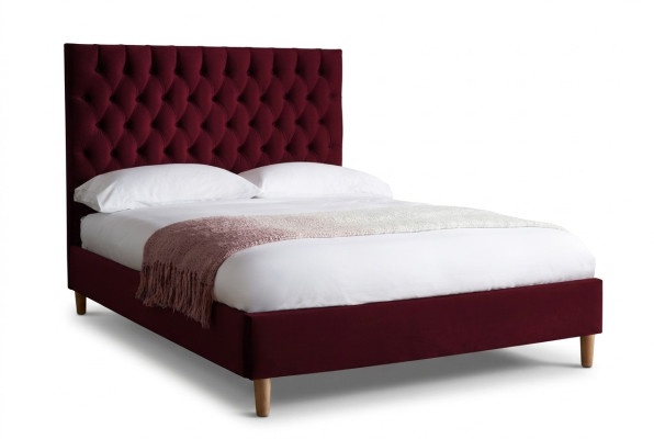 Red Chesterfield Łóżko tapicerowane Podwójne łóżko Big XXL designerskie luksusowe łóżko