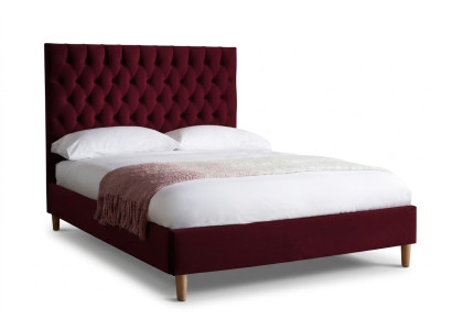 Red Chesterfield Łóżko tapicerowane Podwójne łóżko Big XXL designerskie luksusowe łóżko