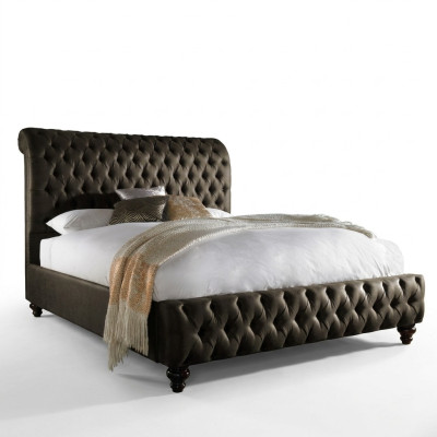 Chesterfield Włókienniczy Łóżko Sypialnia łóżko Podwójna Podkładka 140/160/180/200 cm