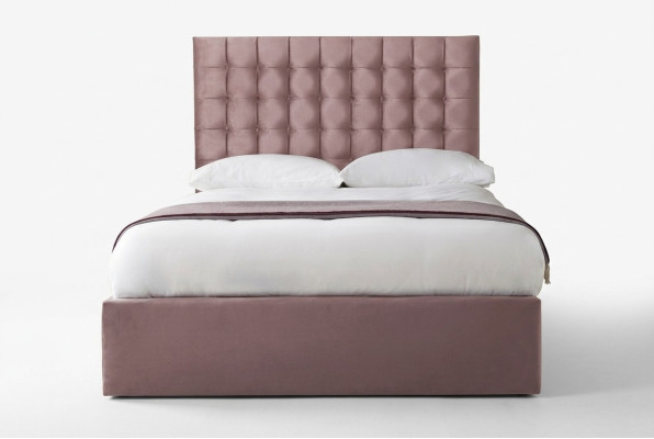 Różowy Designer Chesterfield Podwójne łóżko Designer Sypialnia Łóżko