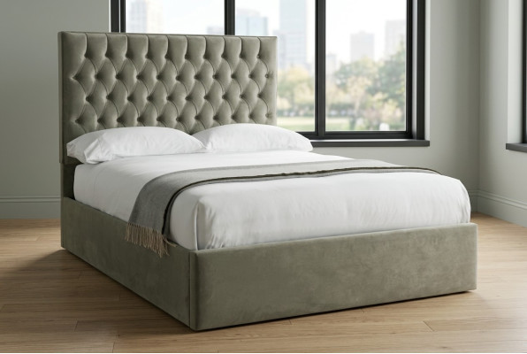 Tauper Chesterfield Podwójne łóżko designerskie Sypialnia łóżka