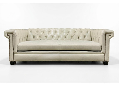 Chesterfield Luxury Sofa Podkładka Siedziba Skóra Ustawić 321 miejsce siedzące Kanapy