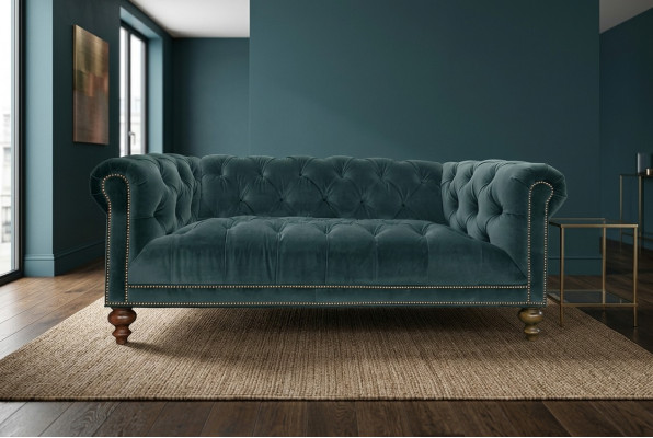 Classic Chesterfield Zestaw sofowy Sofa Couch Podkładka 3+2+1 miejsce do siedzenia Włókienniczy