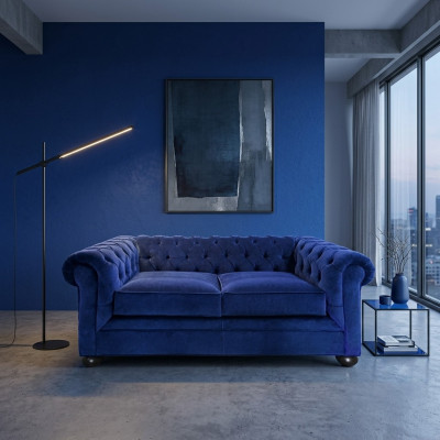 Chesterfield Luxury Sofa Couch Podkładka Siedziba Skóra Ustawić 2+1 miejsce siedzące Kanapy Nowe