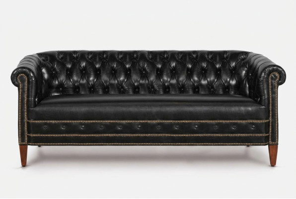 Chesterfield Zestaw sofowy Sofa Couch Podkładka 3+2+1 miejsce siedzące Skóra Sofy