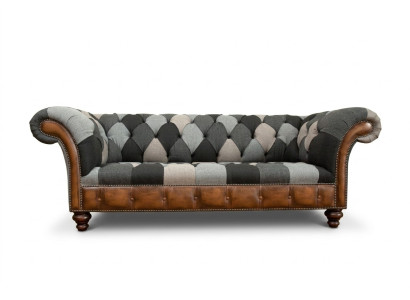 Kanapa Chesterfield Design Kanapy 3-osobowe Materiał Sofa Siedziba Podkładka Sofy
