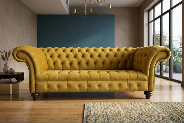 Włókienniczy Sofa 3 miejsce do siedzenia Sofa Podkładka Sofy Design Luksusowa Kanapa Meble Trzyosobowa Nowość