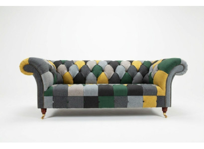 Sofa Trzyosobowa Podkładka Design Sofa Sofa 3-osobowa Siedziba Sofy Pokój Meble Green Modern