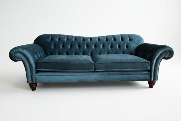 Chesterfield 4 miejsce do siedzenia Sofa Podkładka Włókienniczy Kanapy Sofa do salonu