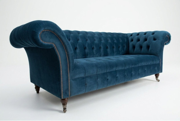 duża sofa chesterfield kanapa sofa tapicerowana kanapa projektanta z aksamitu tekstyliów skóra nowa