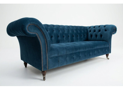duża sofa chesterfield kanapa sofa tapicerowana kanapa projektanta z aksamitu tekstyliów skóra nowa