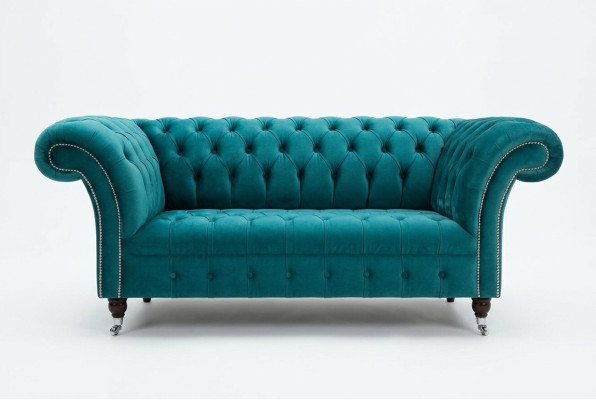 Chesterfield Velvet Sofa Kanapa Pokrycia 2-osobowa Kanapa Sztuczne Sofy Kanapy Nowe