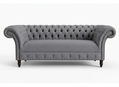 Chesterfield 3 miejsce do siedzenia Podkładka Couch Skóra Sofa Kanapy Włókienniczy Modern Style Material