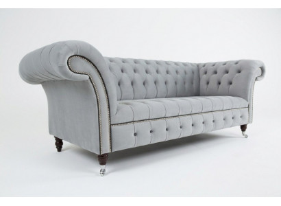 Zestaw wypoczynkowy Chesterfield 3+2 miejsce do siedzenia Aksamit Velor Ustawić Design Obcios