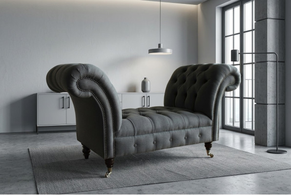Sofa Chesterfield 1,5 osobowe. Projektant tapicerowanych sof i kanap. Komplet mebli do salonu.