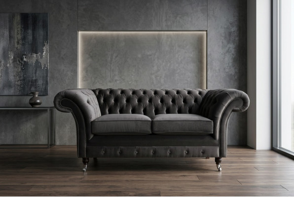 Fotel Chesterfield 2-osobowy Design Sofa Sofy Kanapa Komplet WNĘTRZE NOWE Dwuosobowy