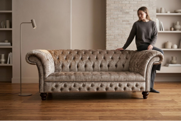 Design Kanapa Trzyosobowa Podkładka Sofa Nowoczesna 3-osobowa Siedziba Sofy Pokój Meble Szary