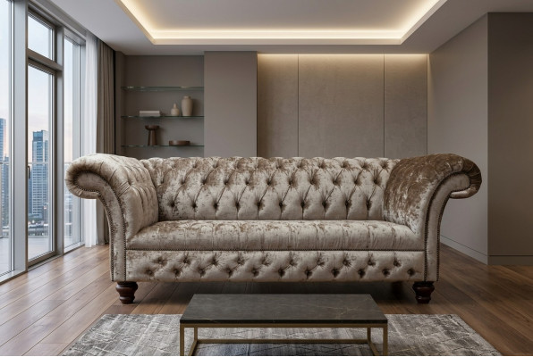 Design Kanapa Trzyosobowa Podkładka Sofa Nowoczesna 3-osobowa Siedziba Sofy Pokój Meble Szary