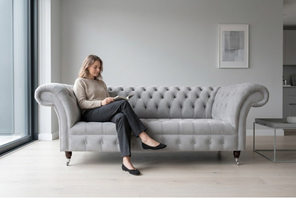Sofa Trzyosobowa Podkładka Design Sofa Siedziba Sofy Pokój Meble Modern Włókienniczy 3er