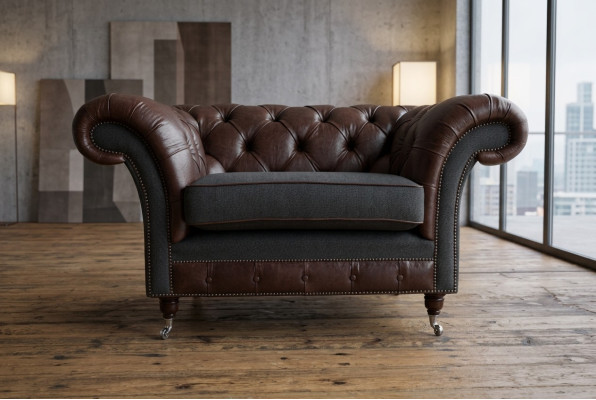 Chesterfield Sofa Couch Zestawienie Pokrowców 1,5-osobowe sofy Klasyczne Fotele jednoosobowe