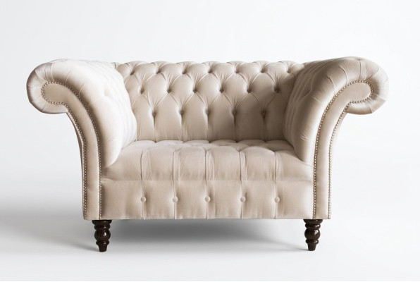 Chesterfield Sofa Kanapa Tapicerowana 1,5-osobowa Kanapka Sofa Klasyczna Jednoosobowa