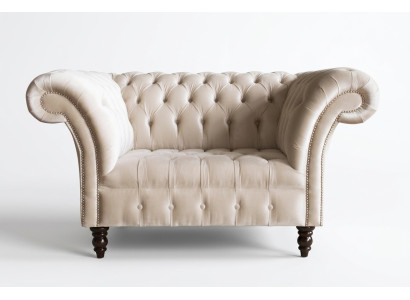Chesterfield Sofa Kanapa Tapicerowana 1,5-osobowa Kanapka Sofa Klasyczna Jednoosobowa