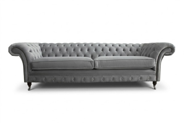 Chesterfield 4 miejsce do siedzenia Podkładka Couch Modern Style Skóra Materiał Sofa Kanapy Włókiennicze