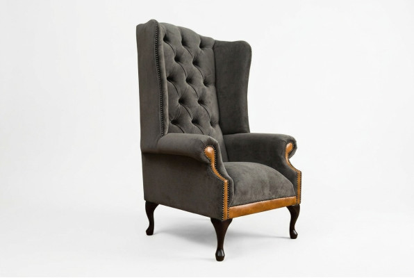 Chesterfield Velvet Fotel Sofa Tapicerowane Sofy Design Luksusowa Kanapa Relaks Telewizja Nowa