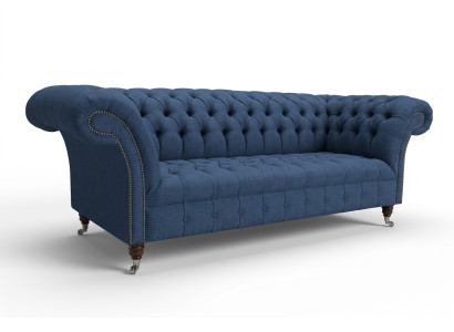 Chesterfield Sofa Tkanina Tkanina Kanapy Kanapy Kanapy Sofa Wyściełane Aksamit 3-osobowe