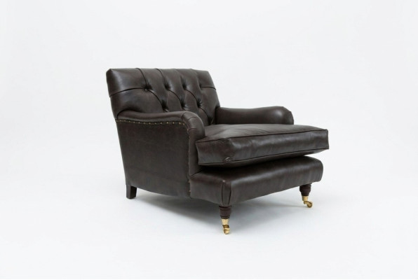 Chesterfield Design Sofa Fotel Kanapa Luksusowy Tekstylny Kozetka 1-osobowa #299