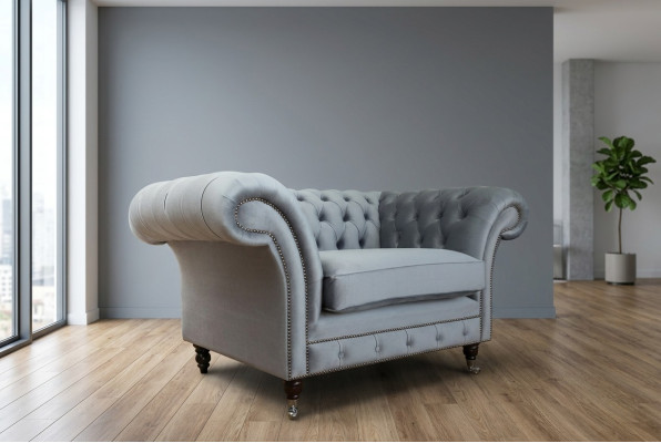 Sofa Chesterfield Kanapa Kanapa z zestawem tapicerskim 1,5-osobowa Sofy Klasyczna Jednoosobowa