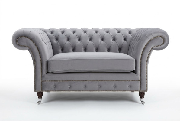 Sofa Chesterfield Kanapa Kanapa z zestawem tapicerskim 1,5-osobowa Sofy Klasyczna Jednoosobowa