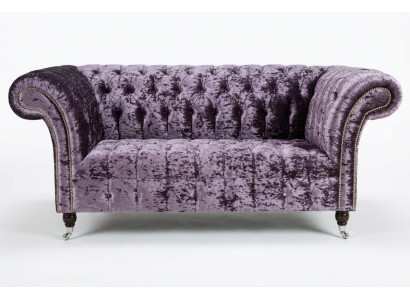 Chesterfield tapicerka kanapy Tkaniny Kanapy Sofa Zestaw wypoczynkowy Podłokietnik Nowy 2 osobowy