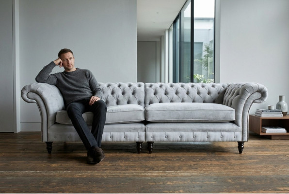 Wysokiej jakości Sofa Chesterfield Podkładka Couch Włókienniczy Sofa tanie sofy z mikrofibry Nowe