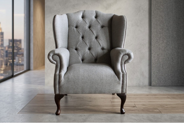 Fotel Chesterfield 1-osobowy fotel z tkaniny skórzanej, tapicerowany, sofa do oglądania telewizji, kanapa.